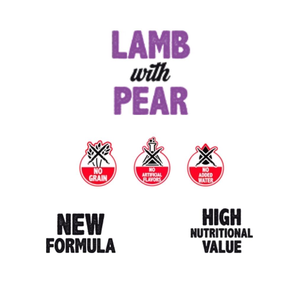 ALPHA SPIRIT Cordero con Pera 400 g para perros