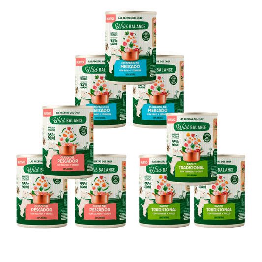 WILD BALANCE Box (Latas Las Recetas del Chef) para perros