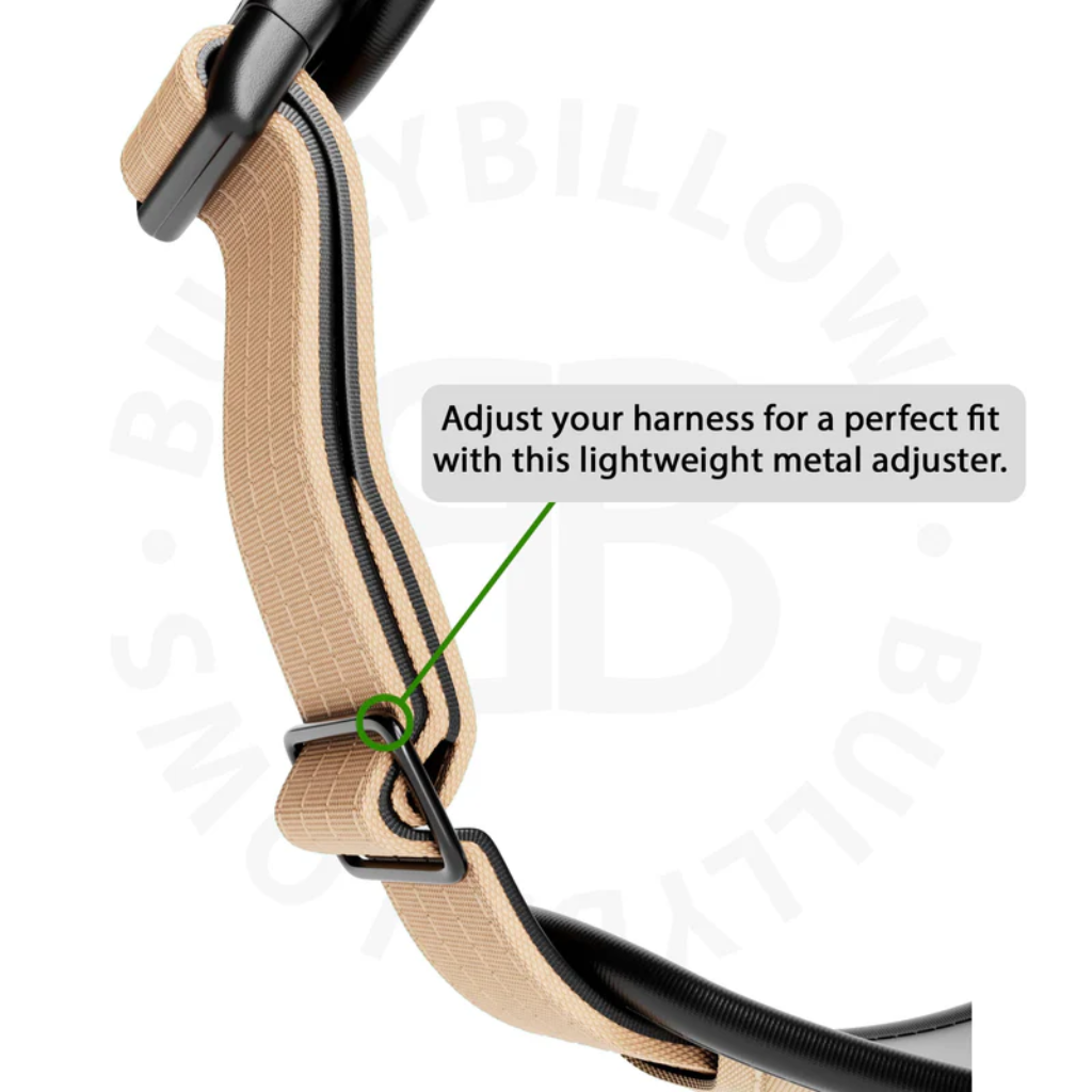 BULLYBILLOWS Arnés Premium Comfort - No Restrictivo y Ajustable Beige