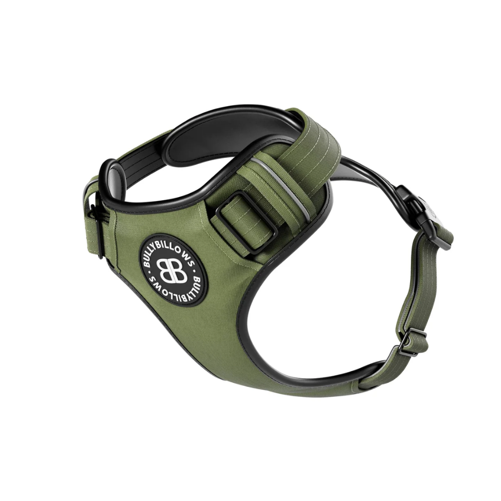 BULLYBILLOWS Arnés Premium Comfort - No Restrictivo y Ajustable Khaki
