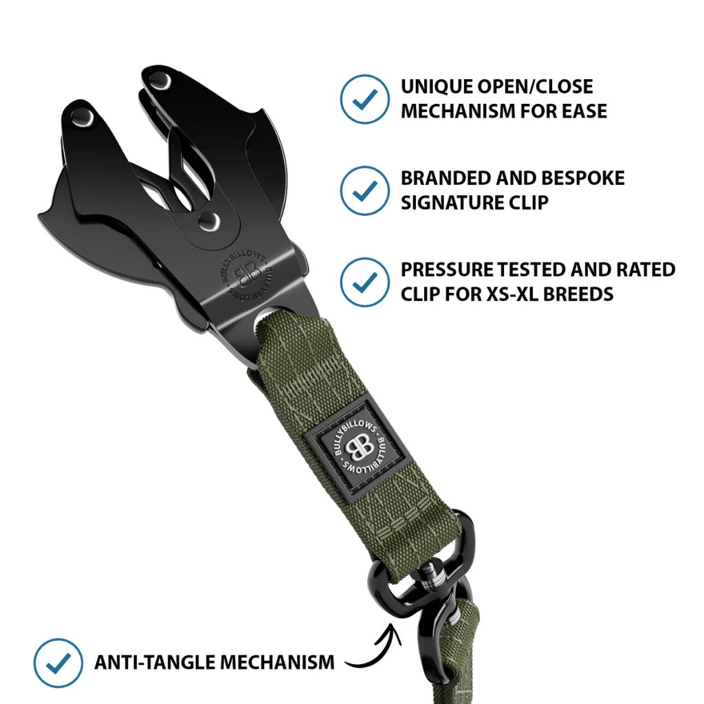 BULLYBILLOWS Correa Giratoria Combat Lead 1.4m - Khaki