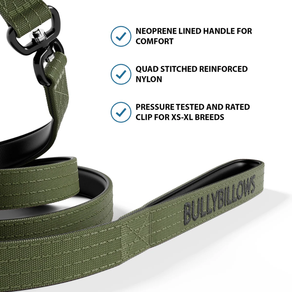 BULLYBILLOWS Correa Giratoria Combat Lead 1.4m - Khaki