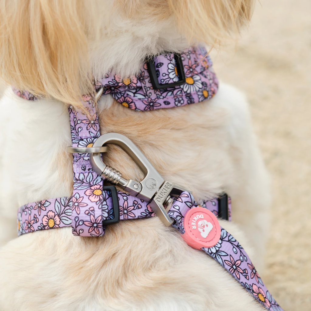 DUKIER Arnés Ajustable Flower Power para perros