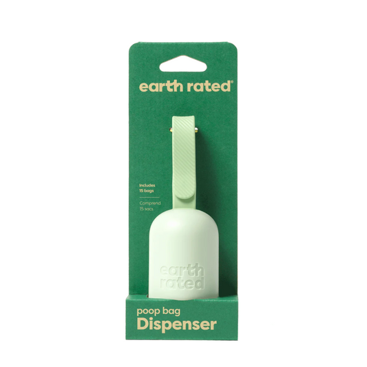 EARTH RATED Dispensador de Bolsas + 15 Bolsas para perros