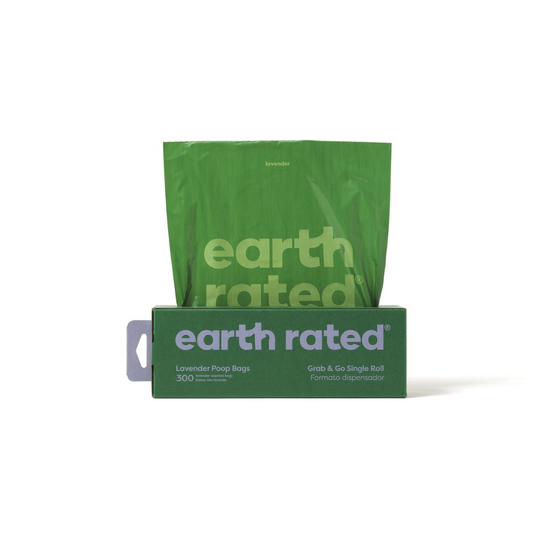 EARTH RATED Bolsas Biodegradables Lavanda 300 uds para perros