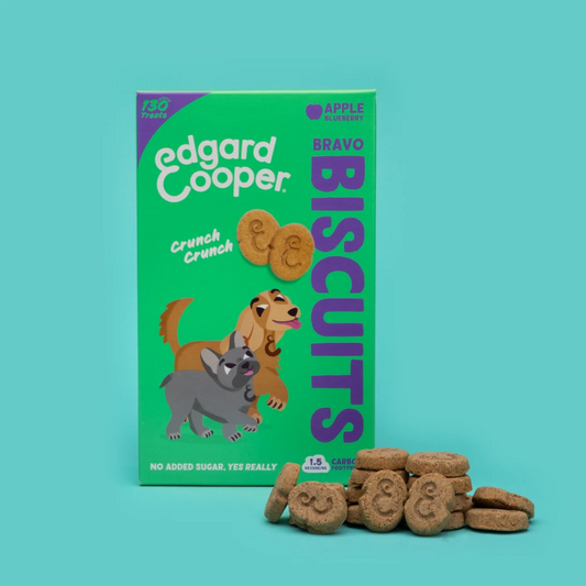 EDGARD&COOPER Galletas Manzana y Arándanos 400 g para perros