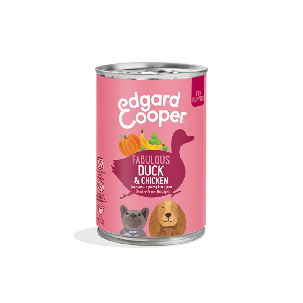 EDGARD&COOPER Cachorro Pato y Pollo 400 g