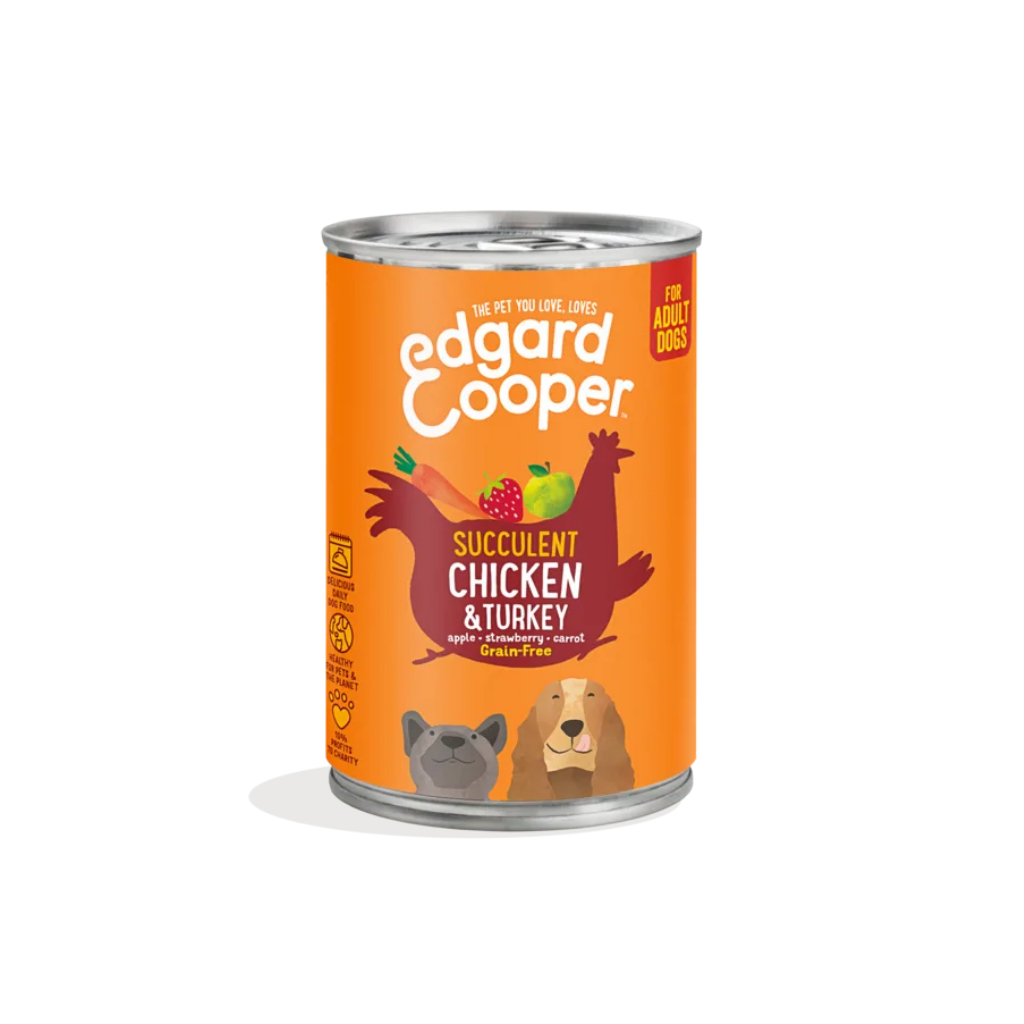 EDGARD&COOPER Adulto Pollo y Pavo 400 g