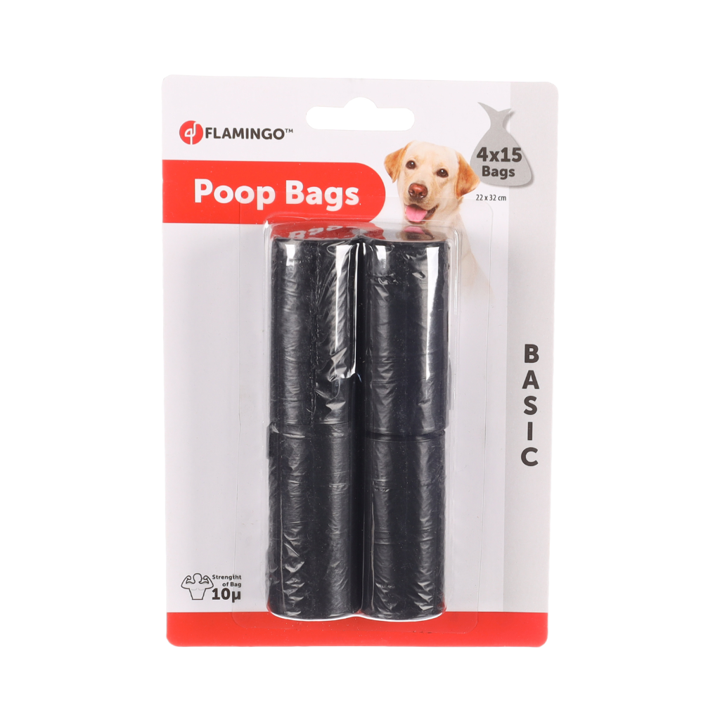 FLAMINGO Bolsas para Excrementos 60 uds