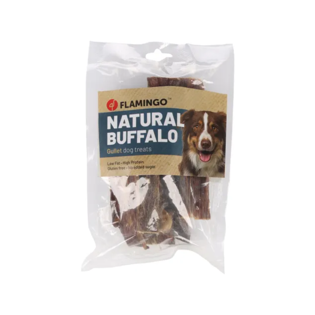 FLAMINGO Esófago Plano Búfalo 6 unidades (aprox) 100 g