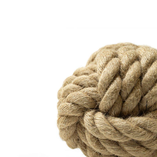 GLORIA Pelota Yute Honda para perros