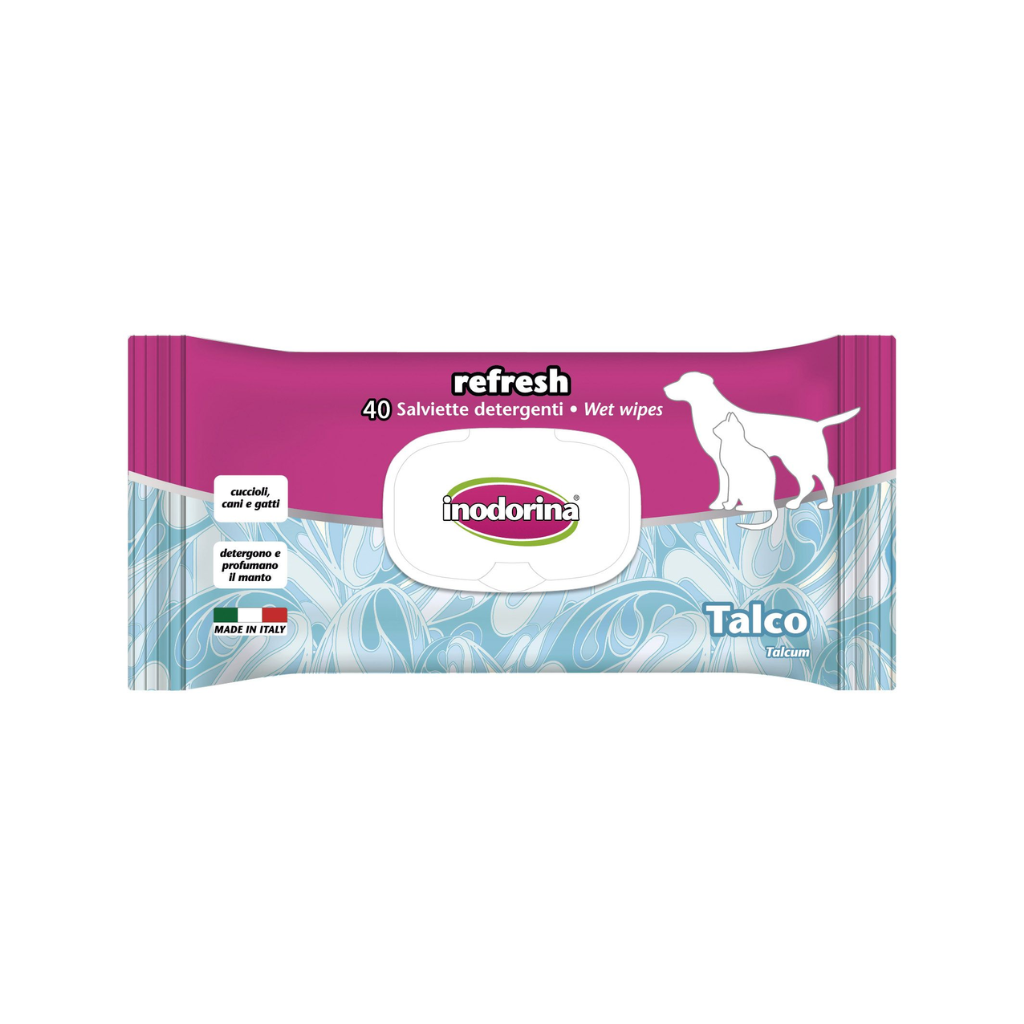 INODORINA Toallitas Refresh Talco 40 uds