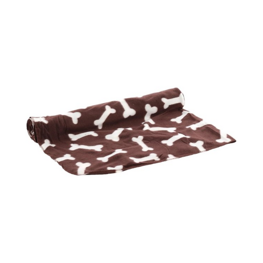 KARLIE Manta Polar Marrón para perros