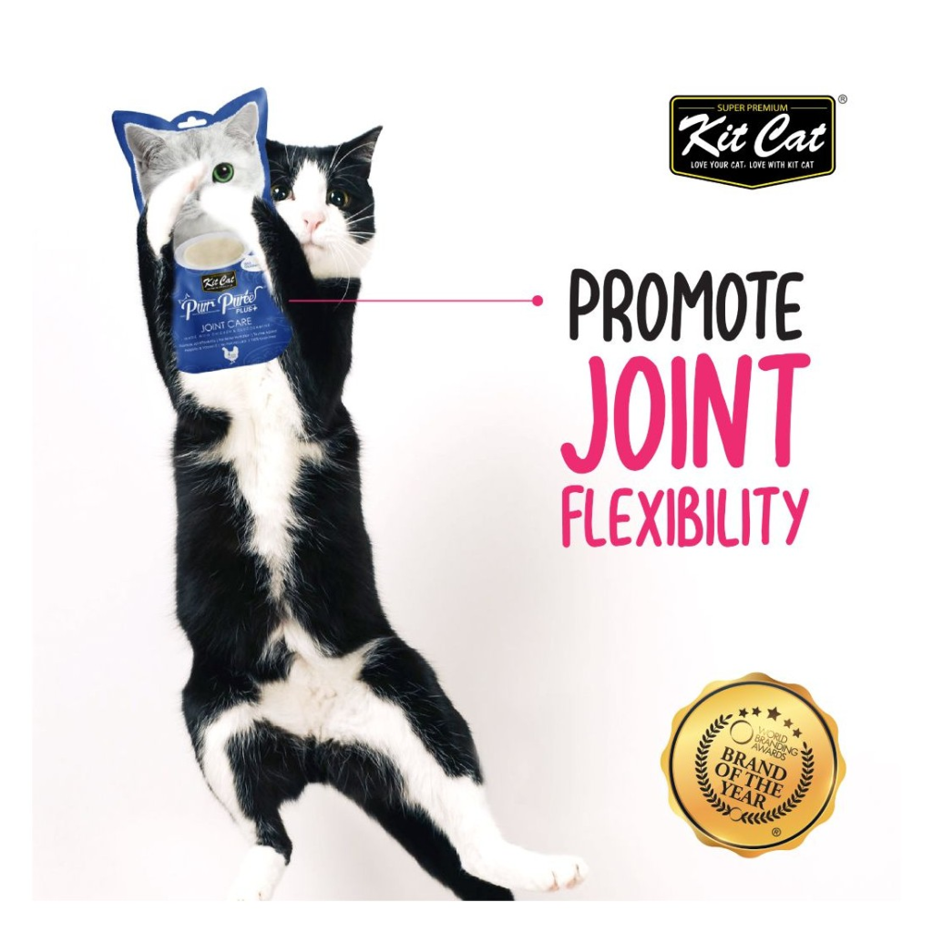 KIT CAT PurrPuree PLUS Cuidado Articular 60 g (4x15 g) para gatos