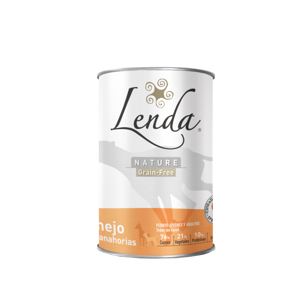 LENDA Conejo con Zanahorias 400 g para perros