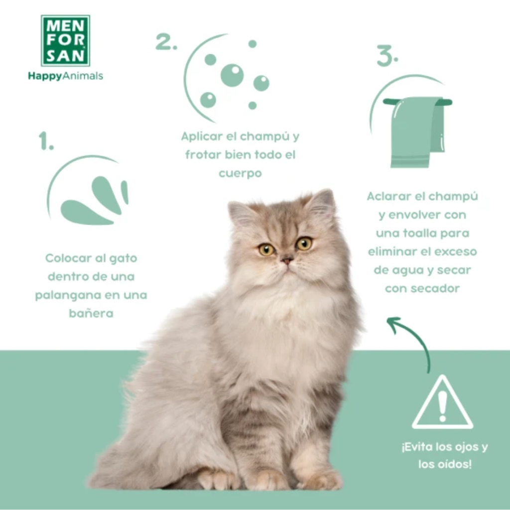 MENFORSAN Champú Repelente Insectos 300ml para gatos