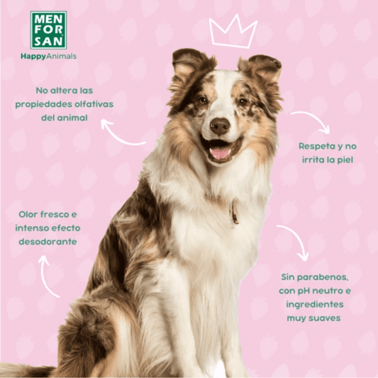 MENFORSAN Agua de Colonia Fresa para perros