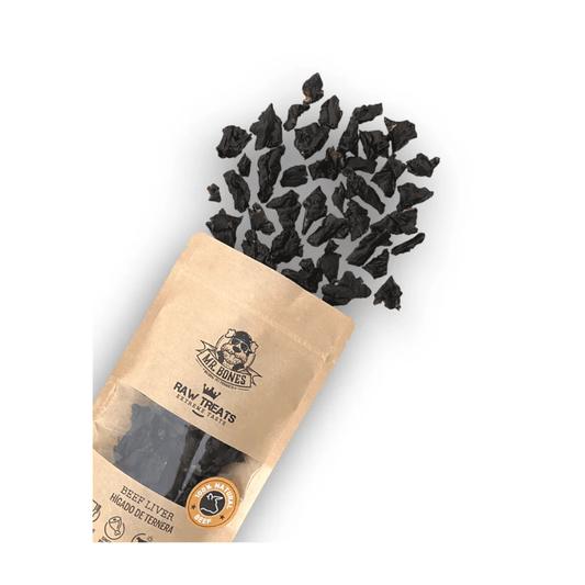 MR. BONES Raw Treats Hígado Ternera 45 g para perros y gatos