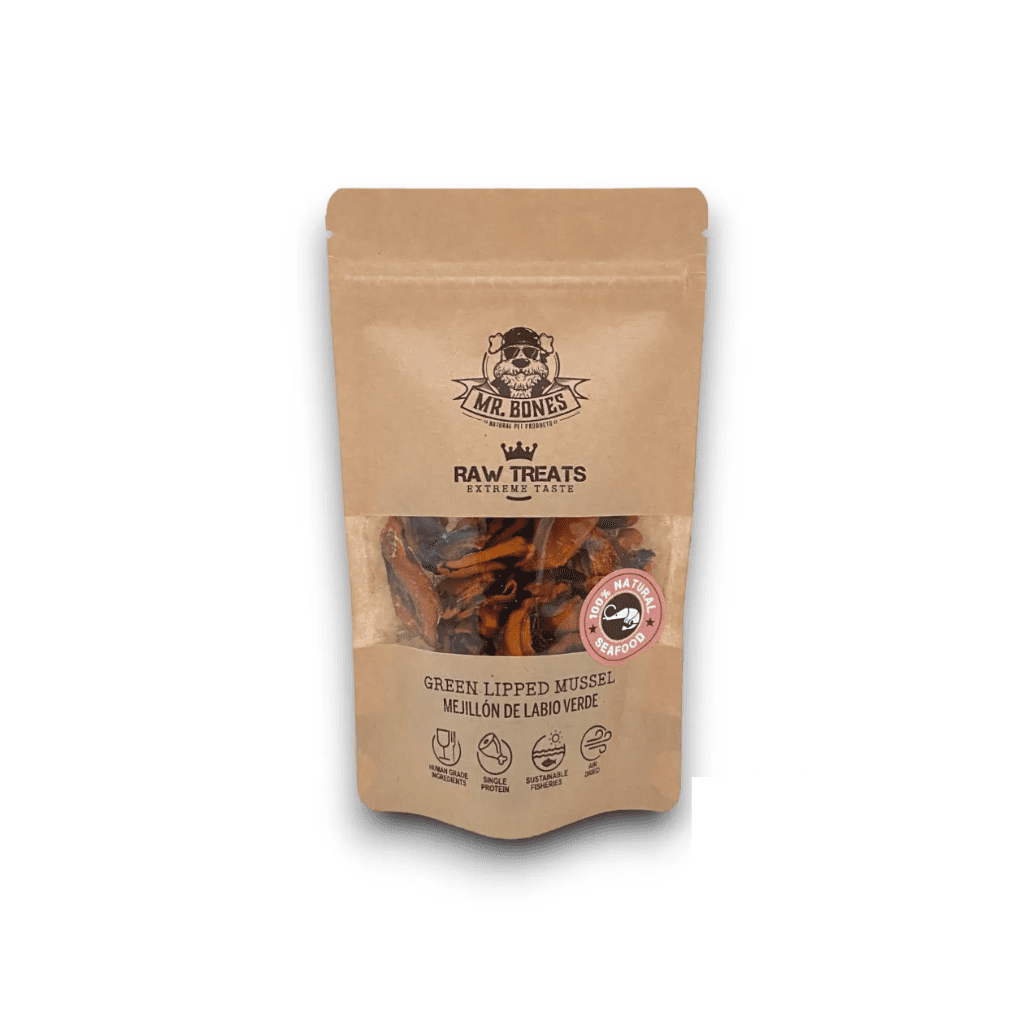 MR. BONES Raw Treats Mejillón Labio Verde 45 g