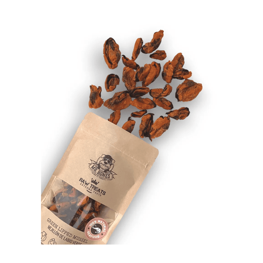 MR. BONES Raw Treats Mejillón Labio Verde 45 g para perros y gatos