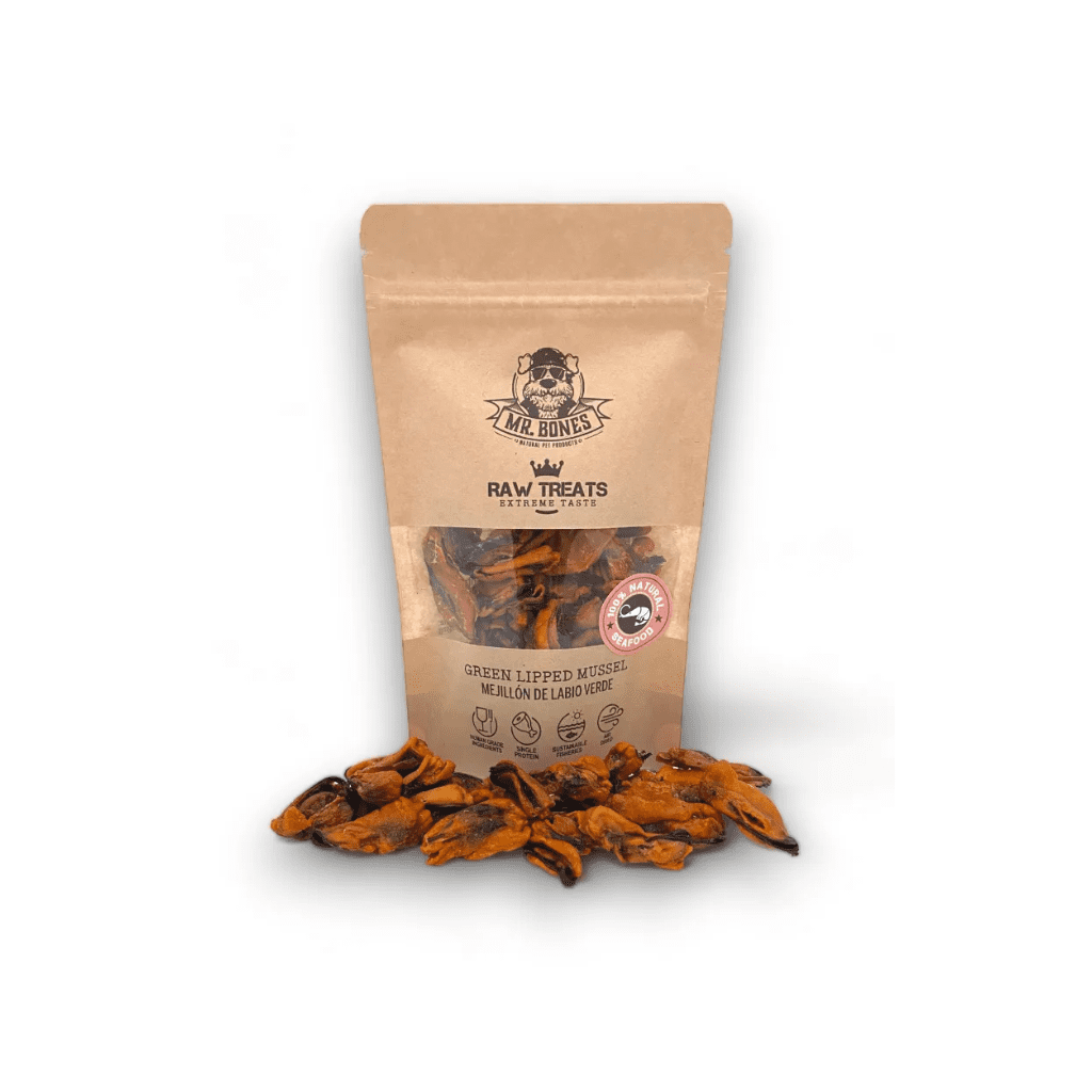 MR. BONES Raw Treats Mejillón Labio Verde 45 g