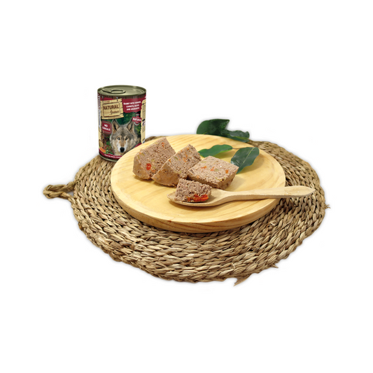 NATURAL GREATNESS Conejo con Venado, Zanahorias, Aceitunas y Amaranto 400 g para perros