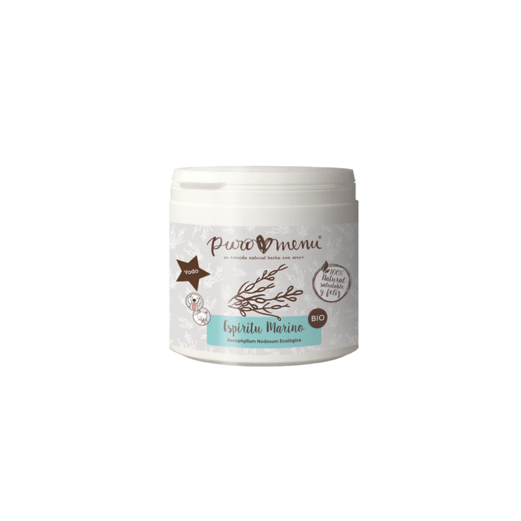 PUROMENU Ascophyllum Nodosum BIO (Espíritu Marino) 100 g para perros y gatos