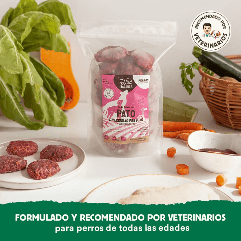 WILD BALANCE Menú BARF Pato con Verduras Frescas