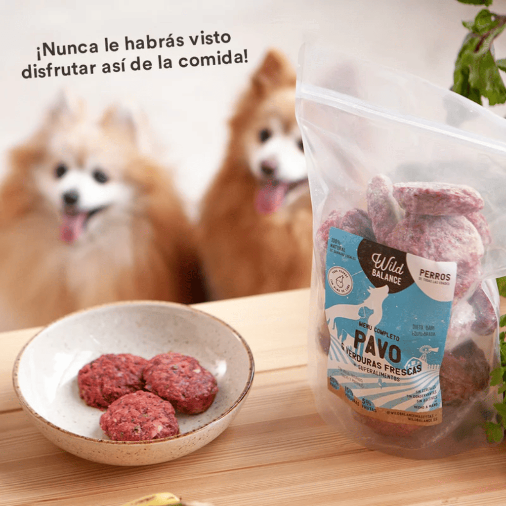 WILD BALANCE Menú BARF Pavo con Verduras Frescas para perros