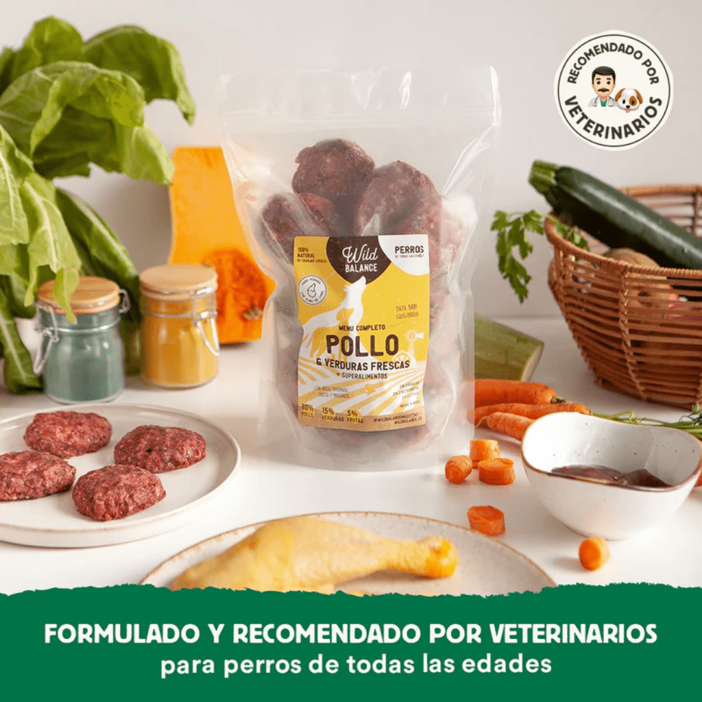 WILD BALANCE Menú BARF Pollo con Verduras Frescas