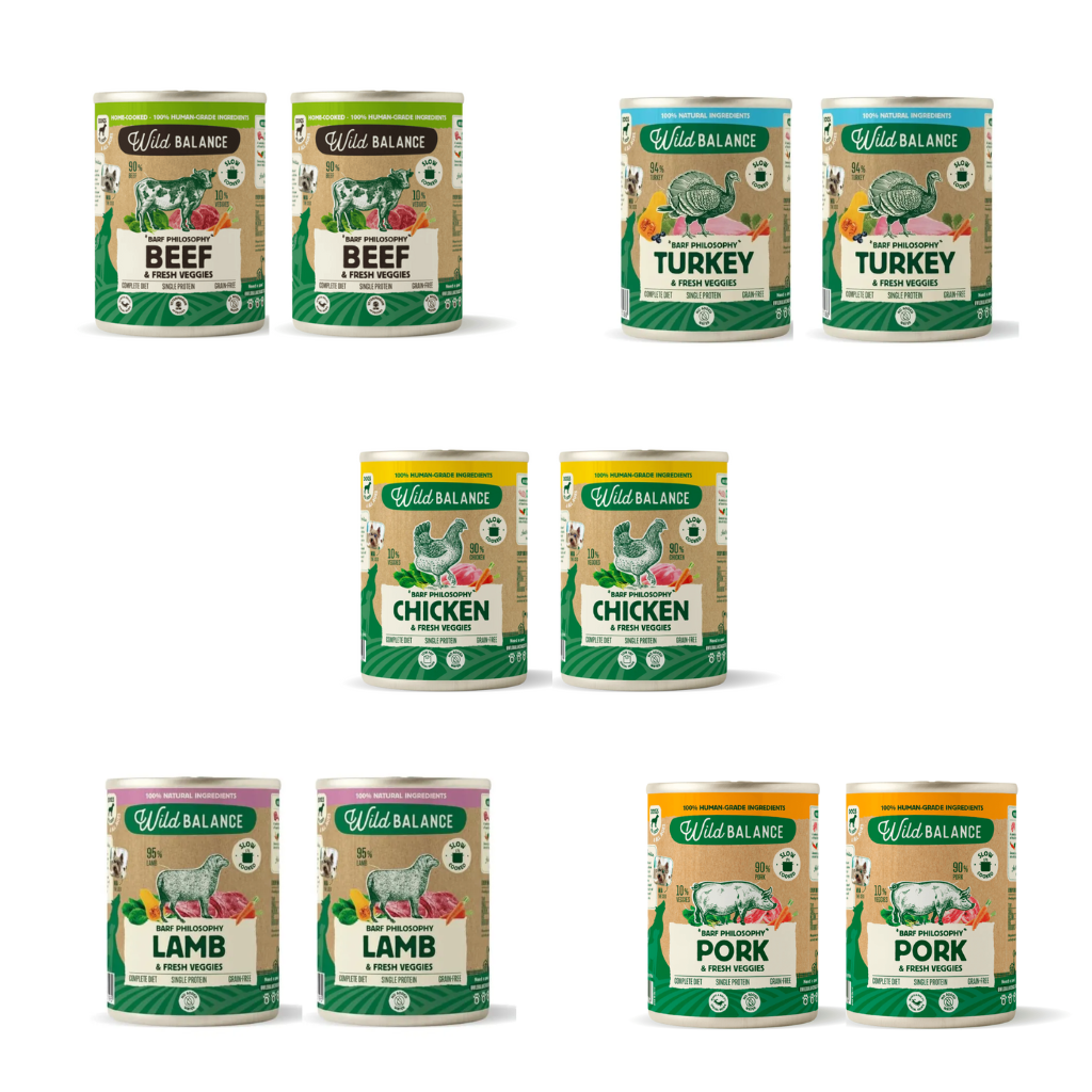 WILD BALANCE Box (Latas Filosofía BARF) para perros