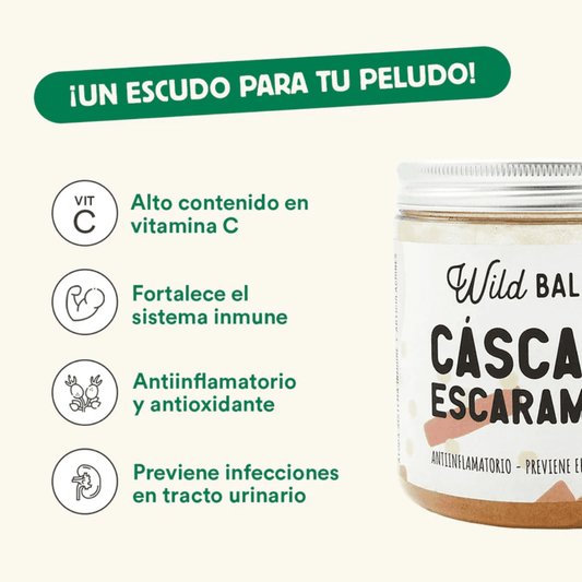 WILD BALANCE Cáscara de Escaramujo 100 g para perros y gatos