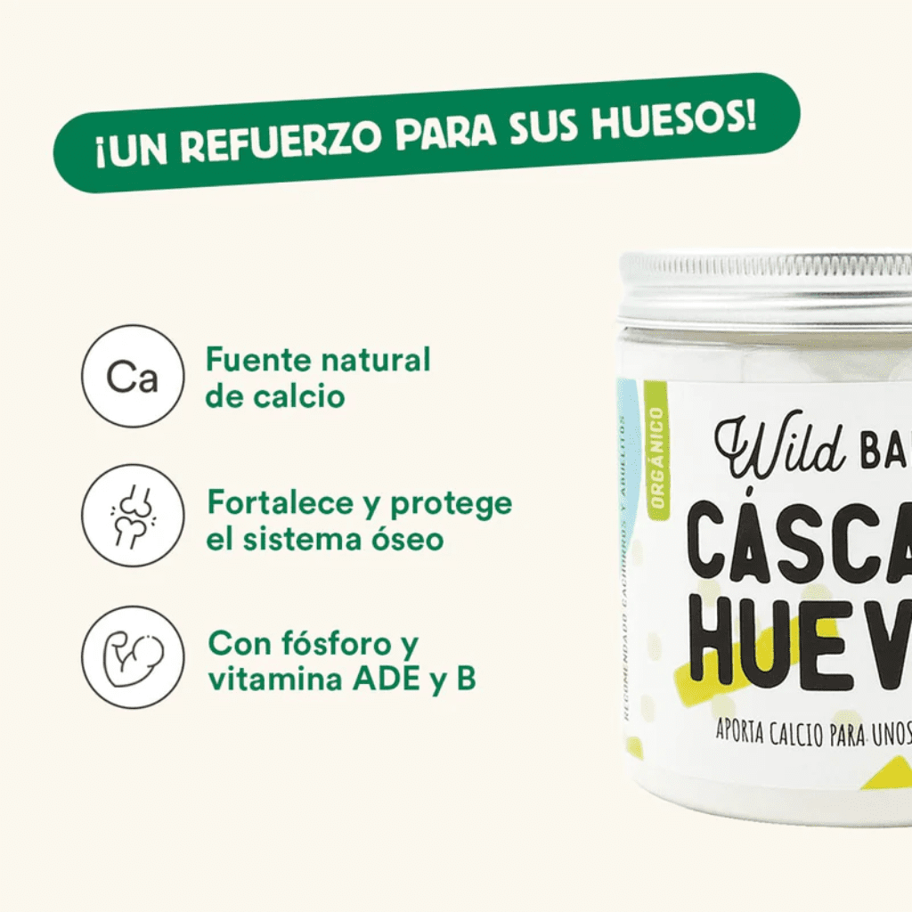 WILD BALANCE Cáscara de Huevo Orgánica 140 g