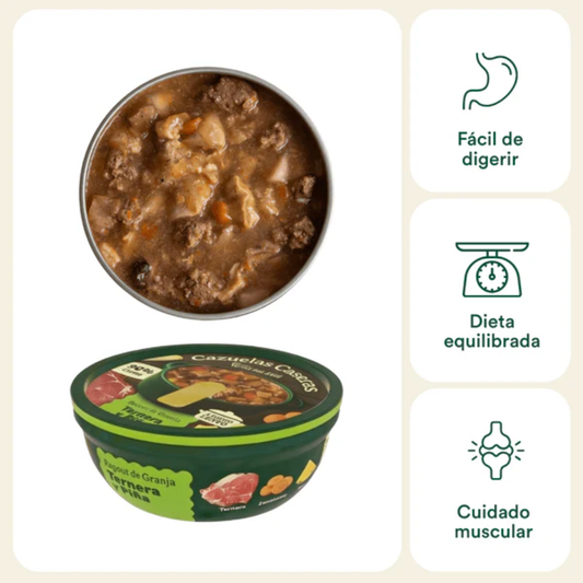 WILD BALANCE Cazuela Casera de Ternera y Piña 280 g para perros