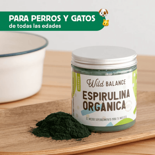 WILD BALANCE Espirulina Orgánica 100 g para perros y gatos