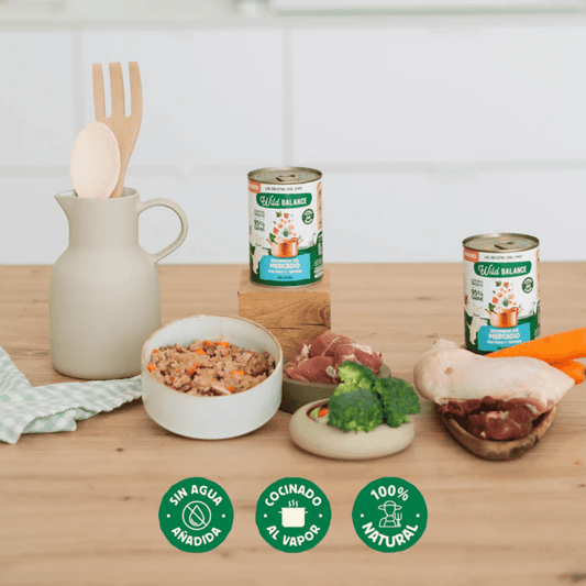 WILD BALANCE Estofado de Mercado con Pavo y Ternera 400 g para perros