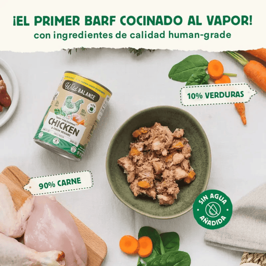 WILD BALANCE Lata de Pollo 400 g para perros