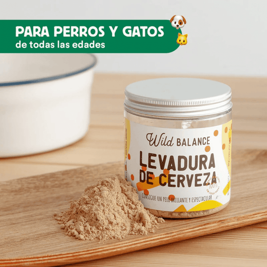 WILD BALANCE Levadura de Cerveza en polvo 90 g para perros y gatos