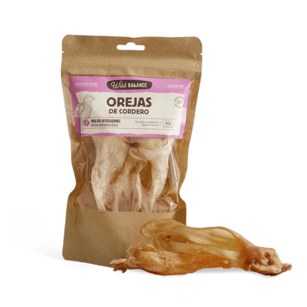 WILD BALANCE Orejas de Cordero 60 g