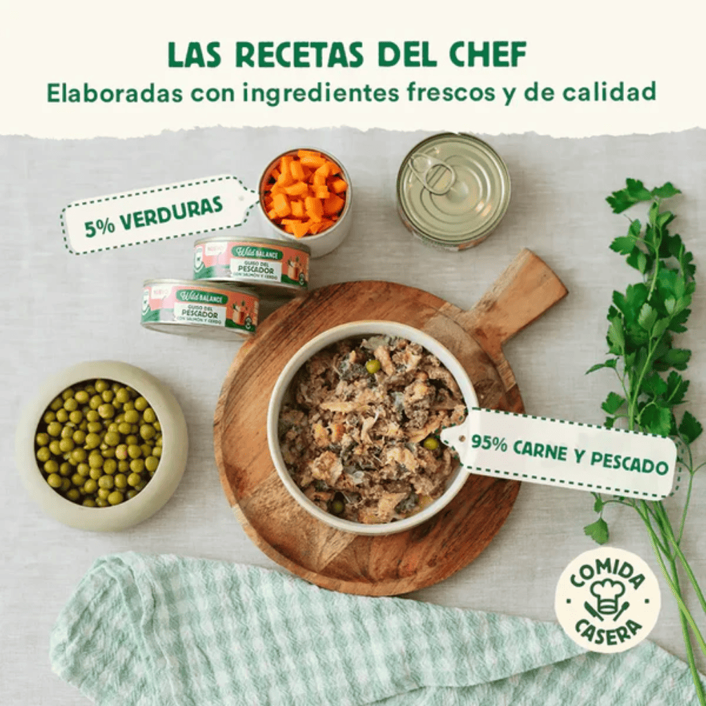 WILD BALANCE Ragut Tradicional de Salmón y Cerdo 80 g