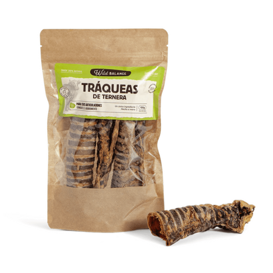 WILD BALANCE Tráqueas de Ternera 100 g para perros