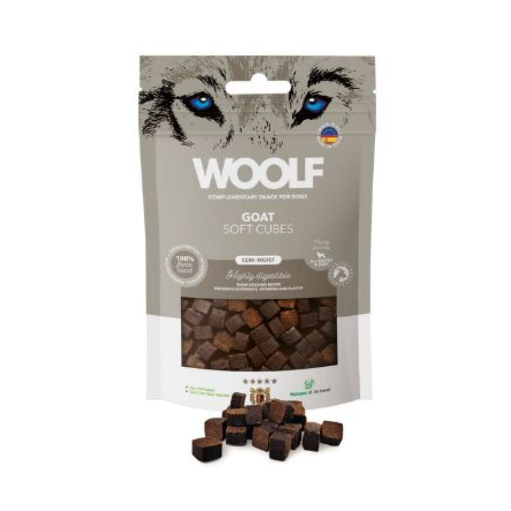 WOOLF Cubos Semihúmedos de Cabra 100 g