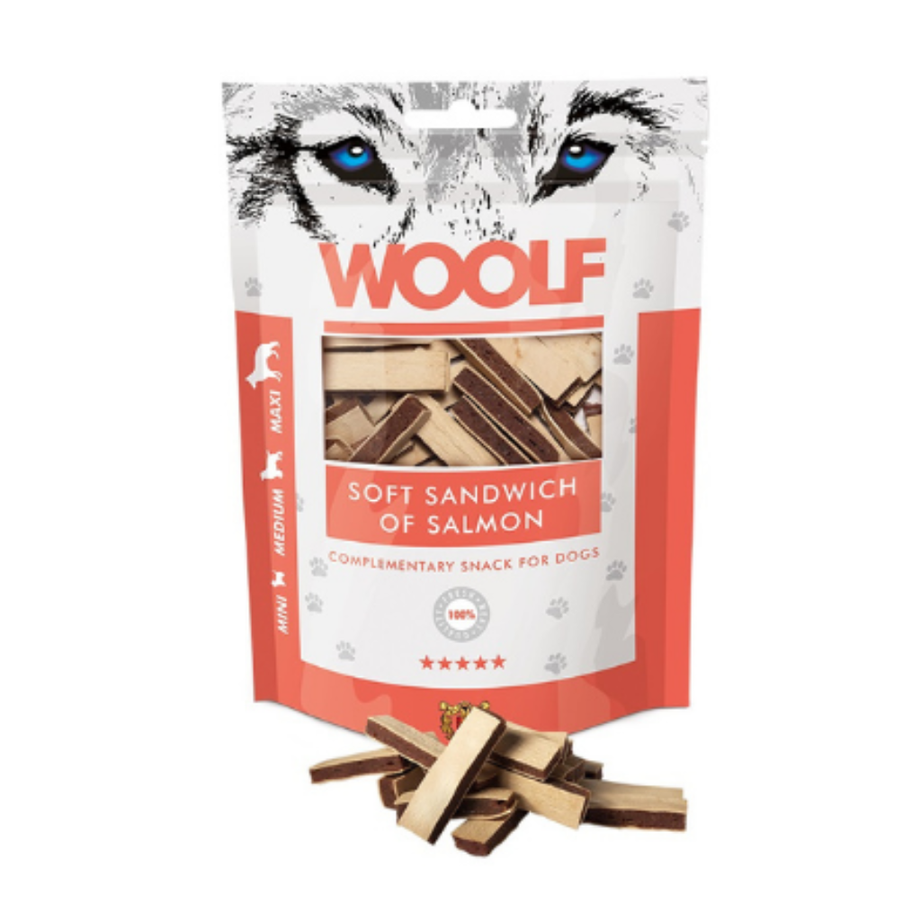 WOOLF Sandwich de Salmón 100 g para perros