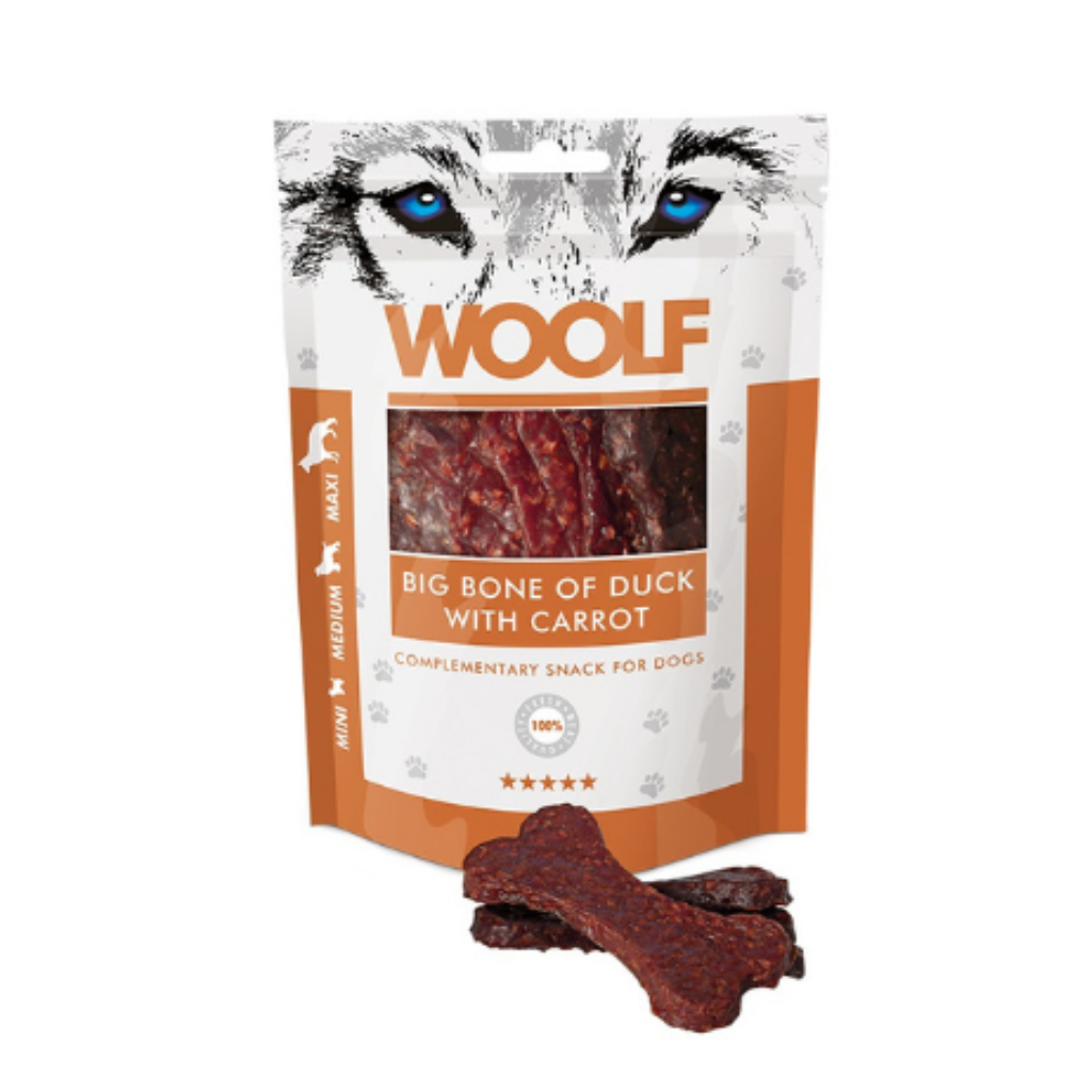 WOOLF Huesos de Pato Zanahoria 100 g
