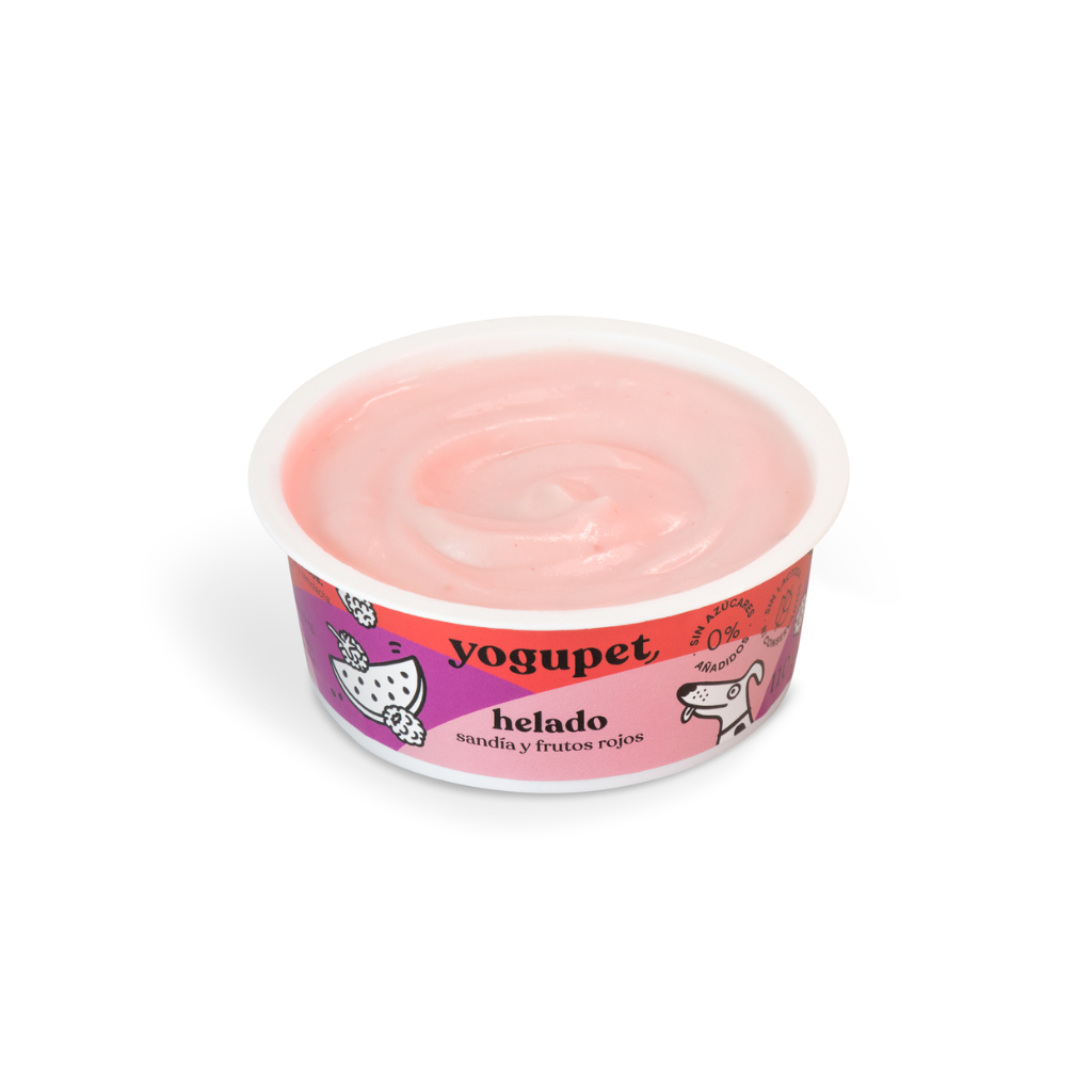 YOGUPET Helado Sandía y Frutos Rojos 110 g