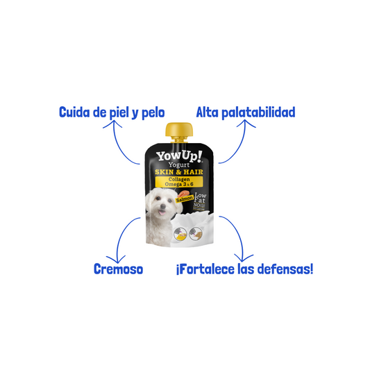 YowUp! Yogur Skin&Hair Salmón 115 g para perros