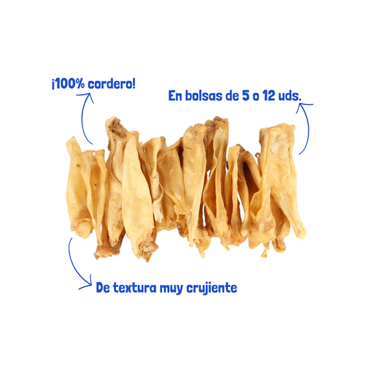 BEEZTEES Orejas de Cordero 40 g / 125 g para perros