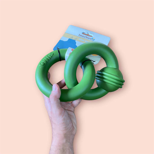 BEEZTEES Sumo Toy Verde para perros