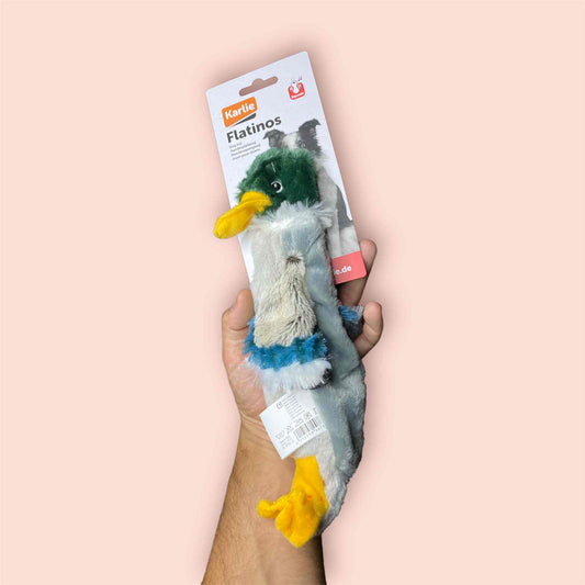 KARLIE Flatinos Pato sin relleno para perros