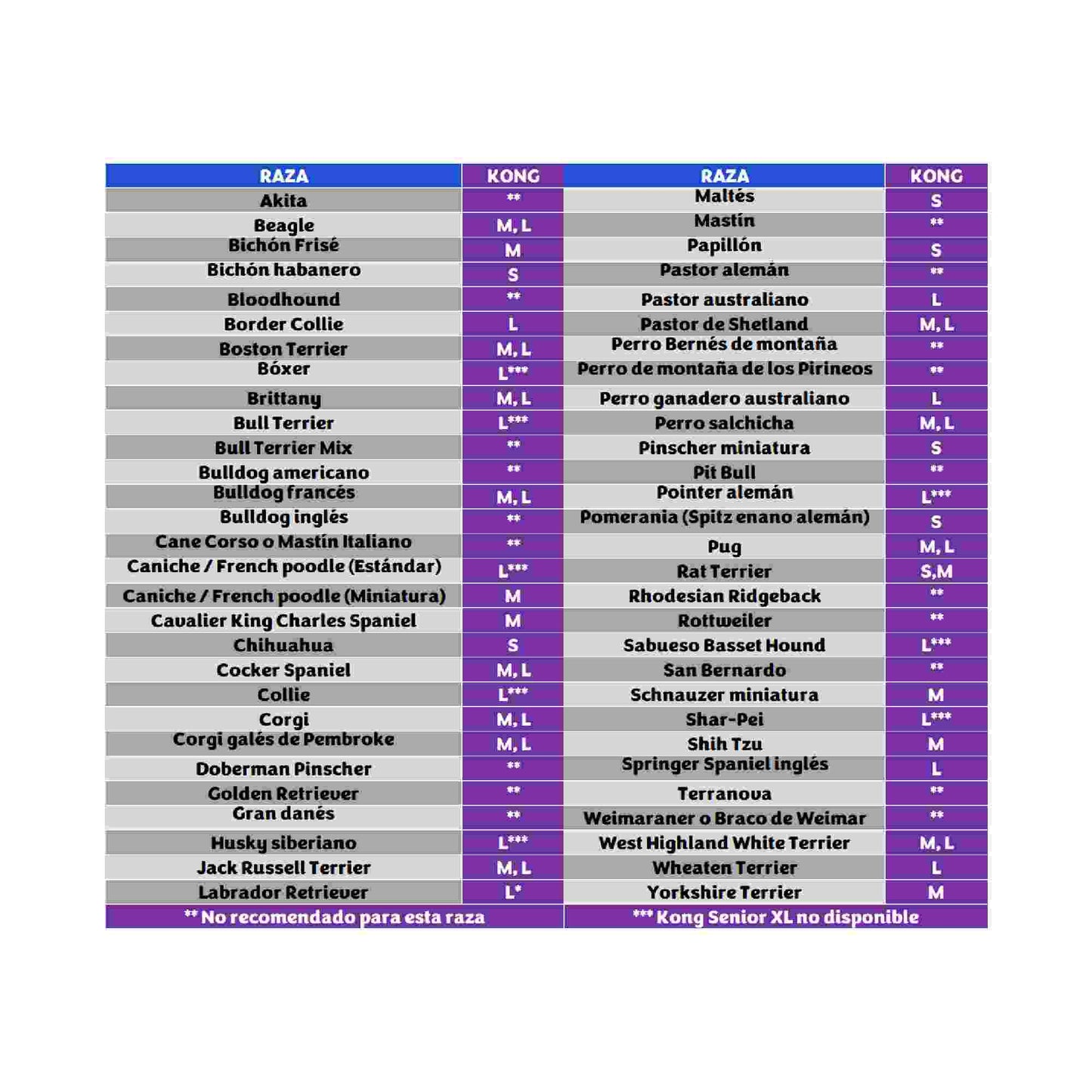 KONG Senior para perros